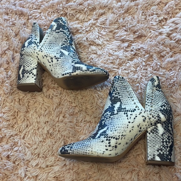 Steve Madden Rockstar Snakeskin Booties - Picture 8 of 9